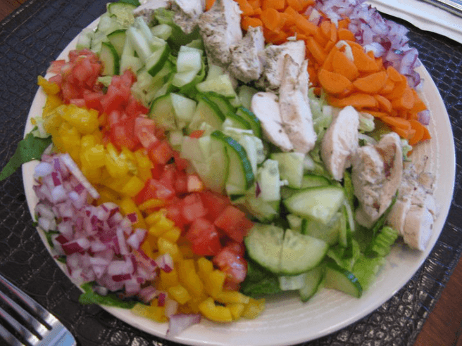 Desert Cliffs Hiking Spa Chef Salad.