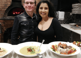 Greg and Candy, Co-owners and Managers Justino's Wood Oven Pizza